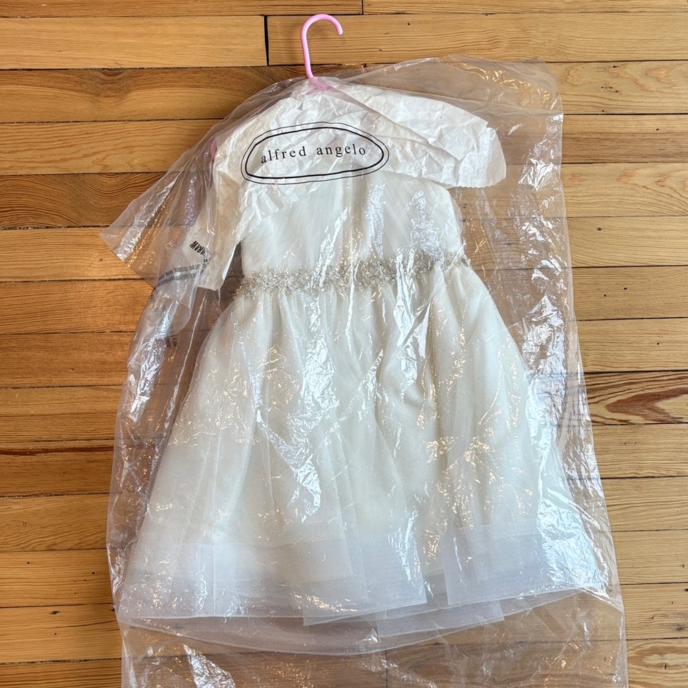 Alfred Angelo Ivory Dress with Metallic Details